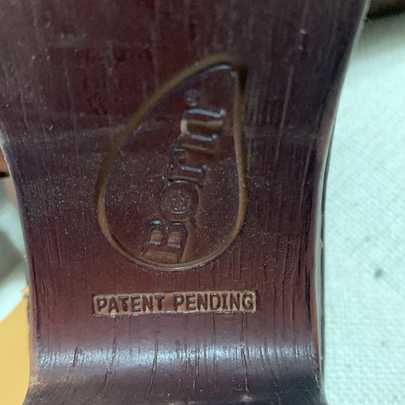 BORN Women’s Hudson’s Comfort Slingback Clogs Cognac SZ 8 Western Boho Academia - Picture 11 of 15